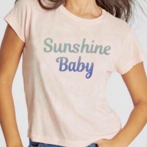 Wildfox Sunshine Baby Pink Keke tee - worn once